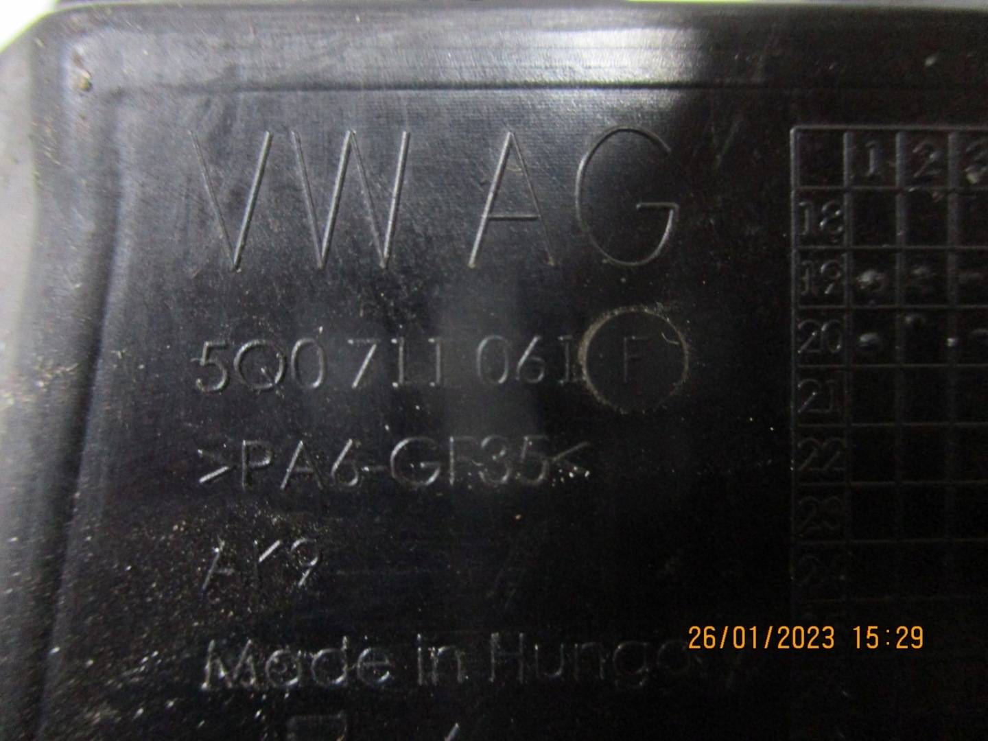 MÉCANISME LEVIER VITESSE VW 5Q0711061F