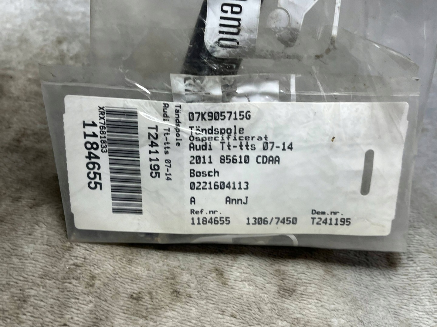 coil ignition AUDI A4 S4 06H905115A !J