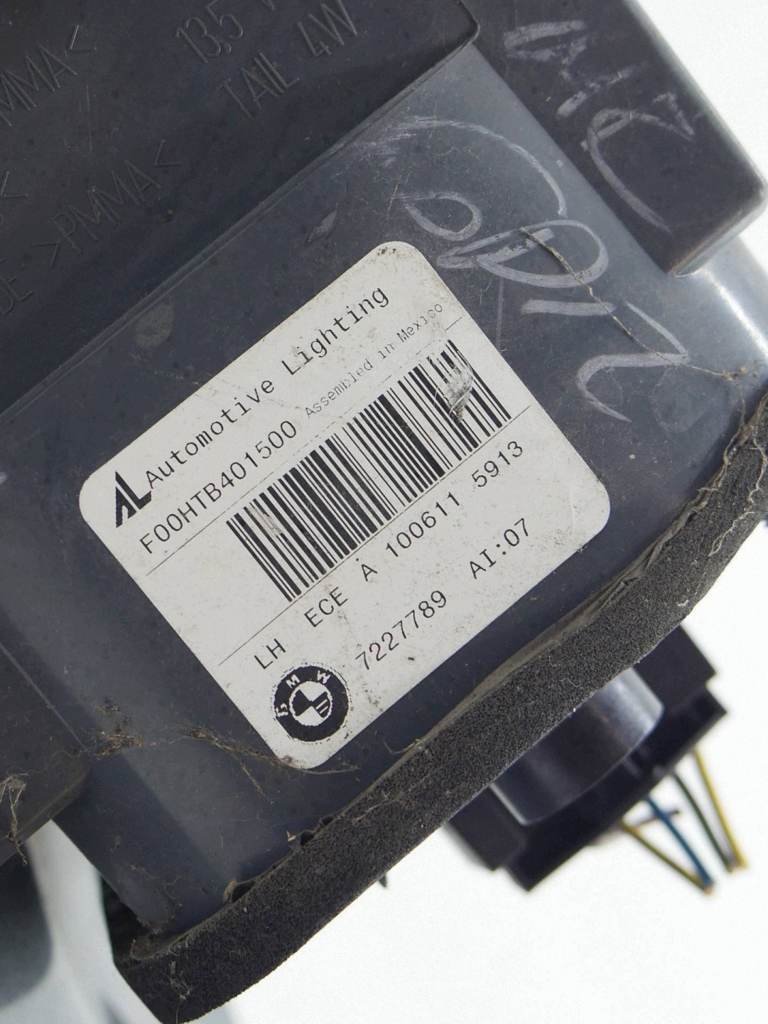 light rear part rear LED left 7227789 BMW X5 E70 LIFT