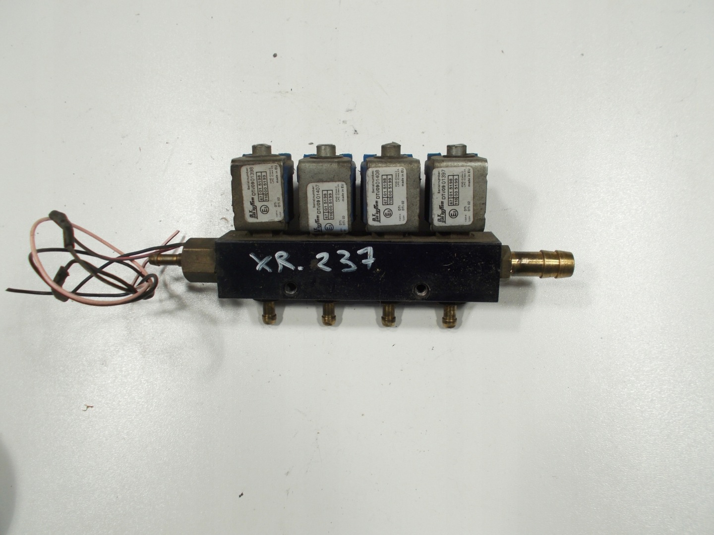 lišta trysky LPG VALTEK DT GAS SYSTEM 4 CYLIINDRY modre 67015198
