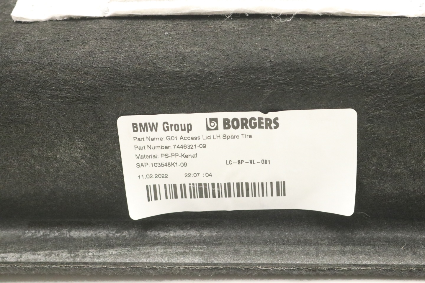 BMW G01 F97 X3 side upholstery boot left 7446321