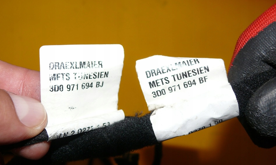 Kabelbaum Tür rechts heck VW PHAETON 02-05