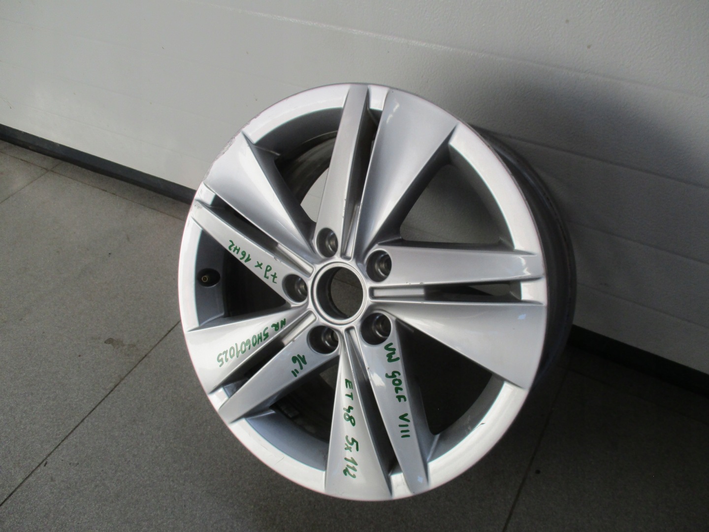 disk disk VW GOLF 8 VIII 16 5 X 112 ET 48 7J X 16 H2 5H0601025