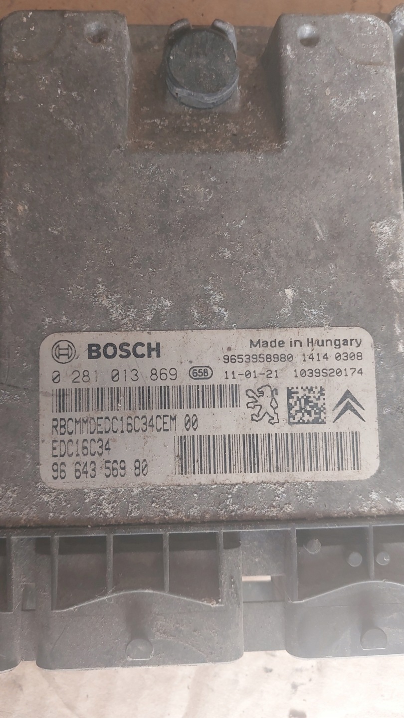 computer control unit JUMPY EXPERT II 07-> r. 1.6 HDI 9664356980 0281013869