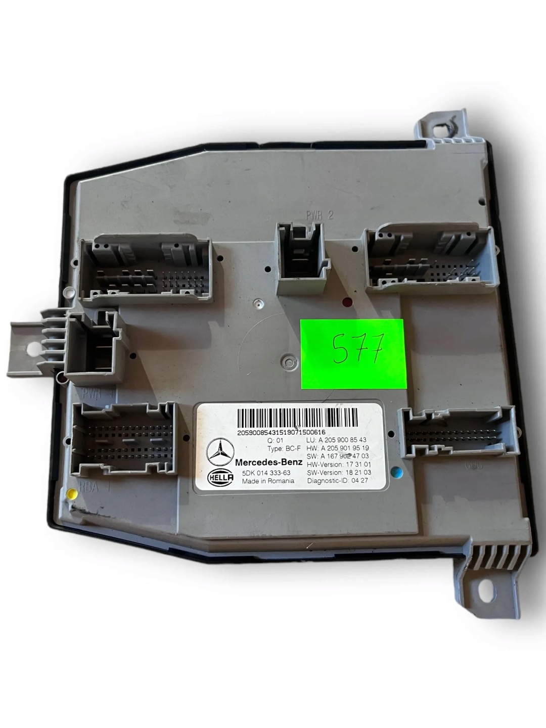 MERCEDES C KLASA W205 control unit module SAM 2059008543 @M