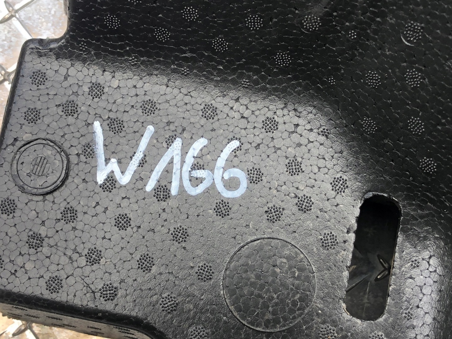 polystirene boot floor well MERCEDES W166