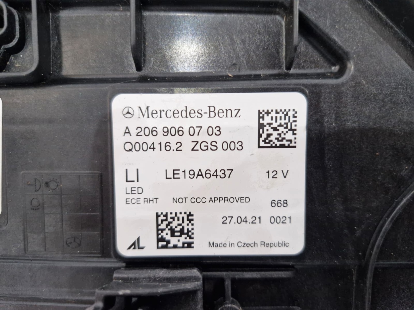 light left Mercedes C Klasa W206 FULL LED High Performance LED