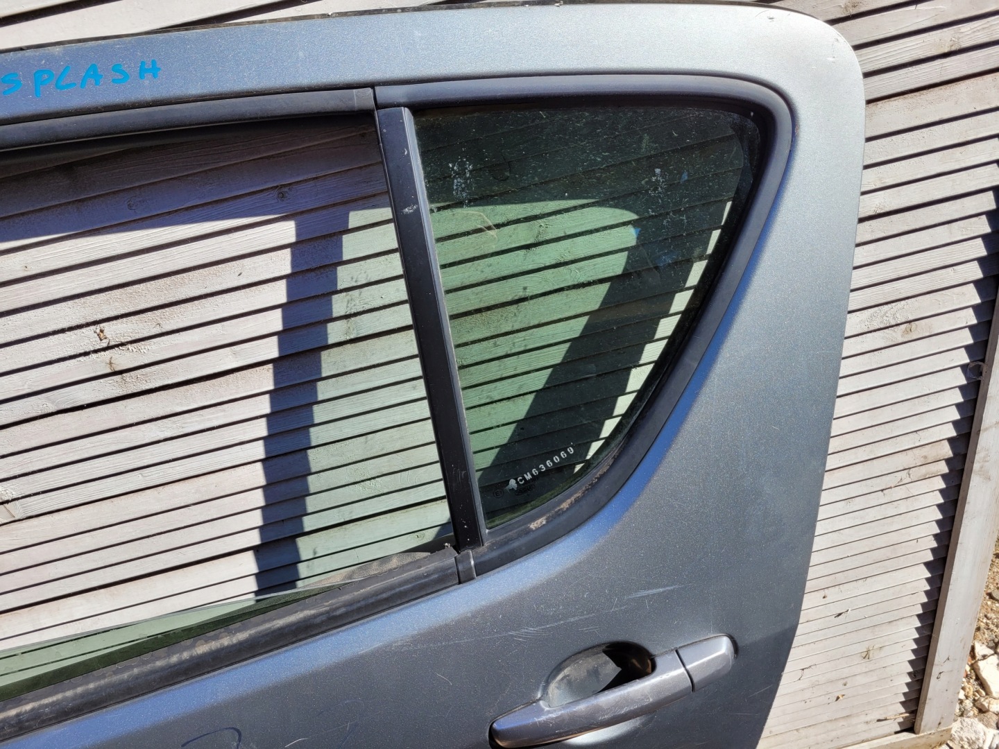 door rear. rear part left SUZUKI SPLASH