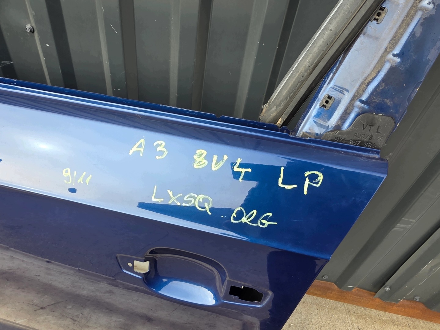 door left front AUDI A3 8V 8V4 SPORTBACK 2011-2018 LX5Q original 9/1