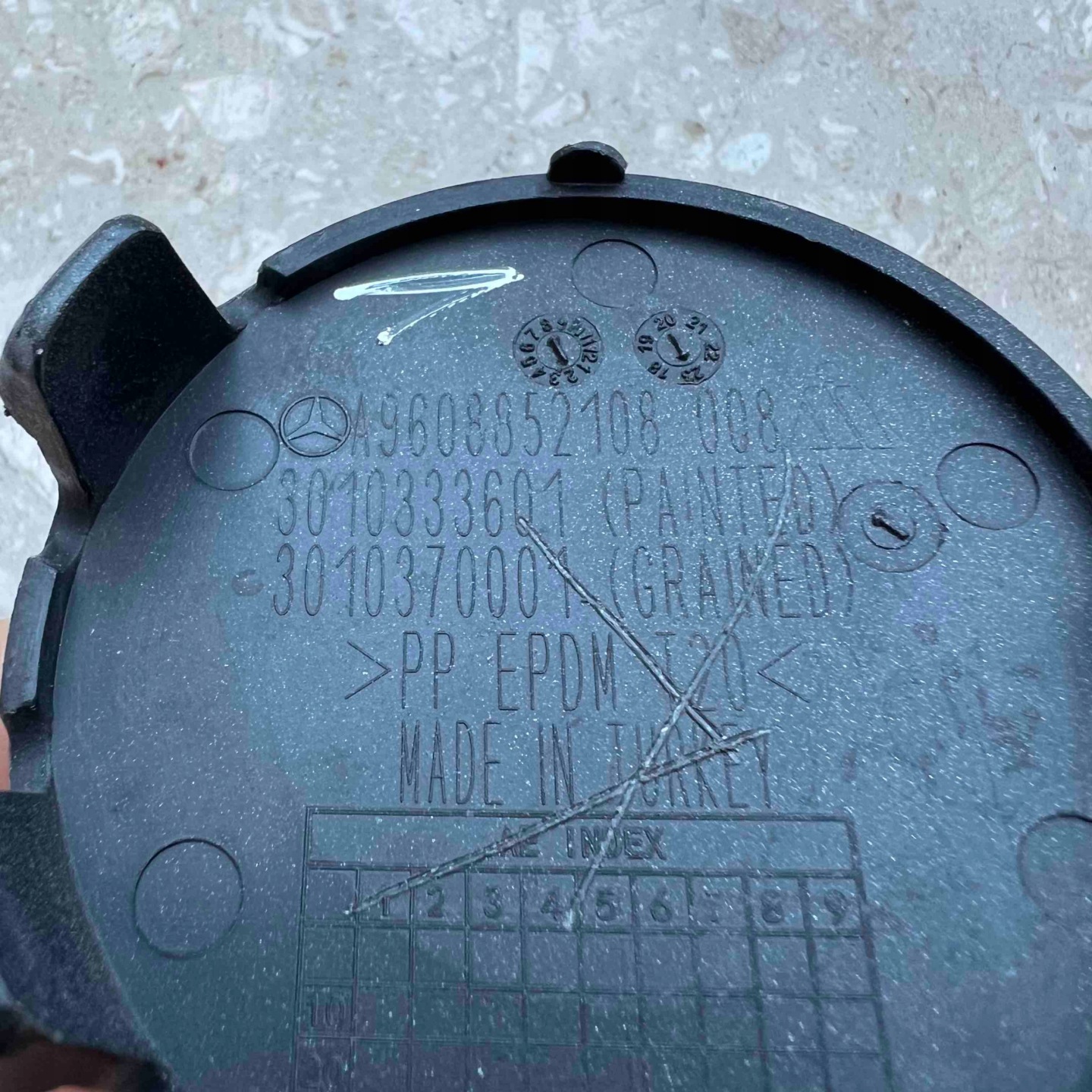 MERCEDES ACTROS MP4 11-19 towing hook cap bumper front A9608852108