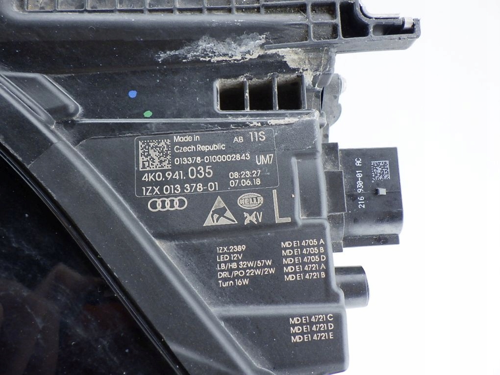 AUDI A6 C8 MATRIX FULL LED 4K0 4K 18- komplett Licht links