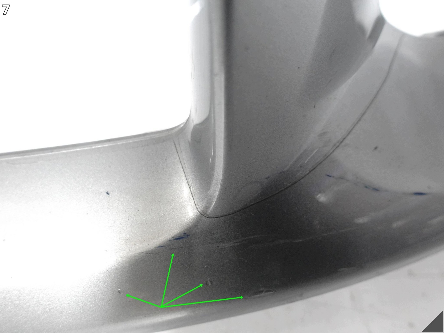 PORSCHE 911 992 TURBO S 20- SPOILER accessories W bumper front GT SILBER