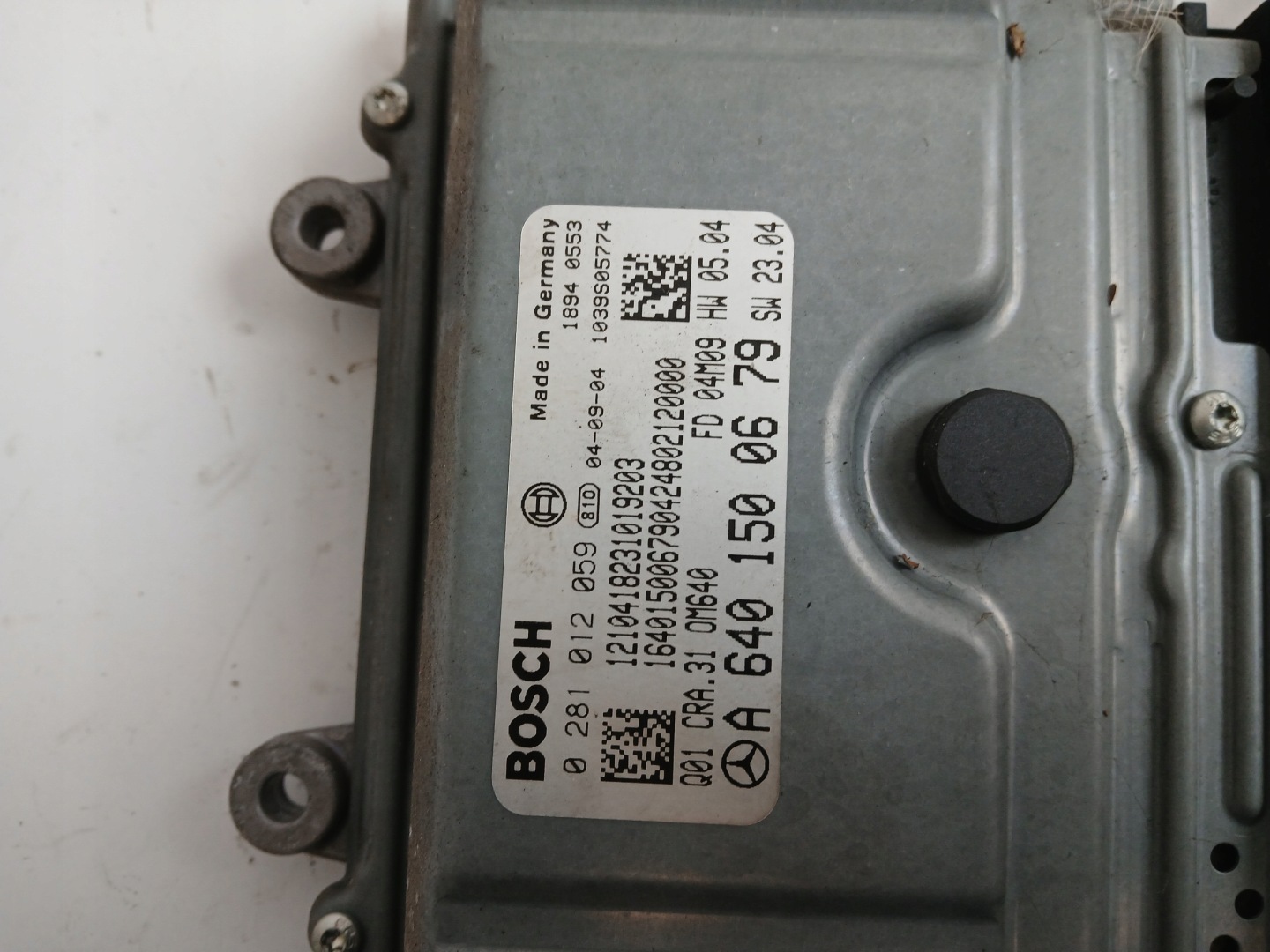 MERCEDES W169 2.0 CDI control unit of the engine A6401500679