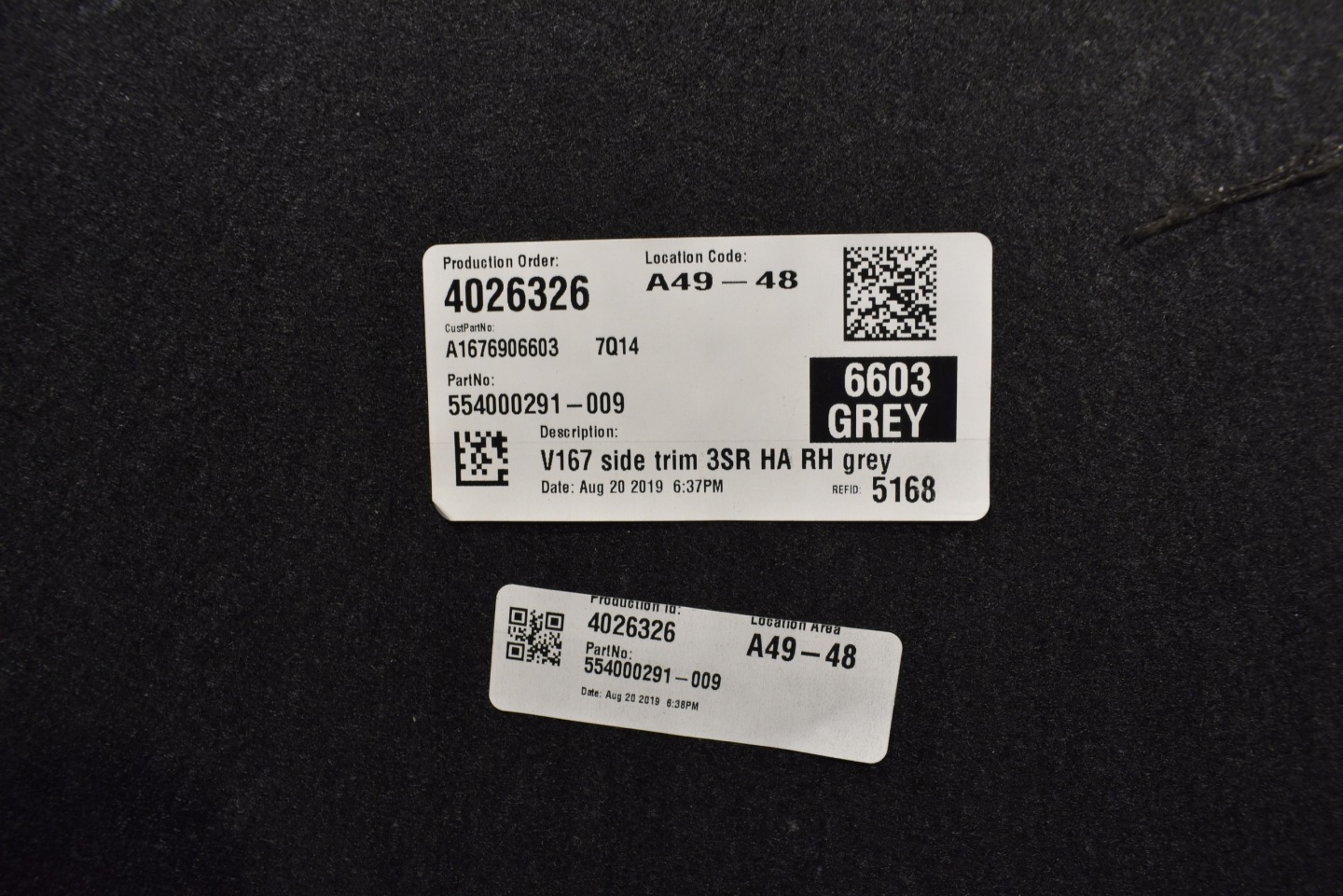 IDEALNE inner upholstery side boot KPL. MERCEDES GLE W167 7 OSOB 1