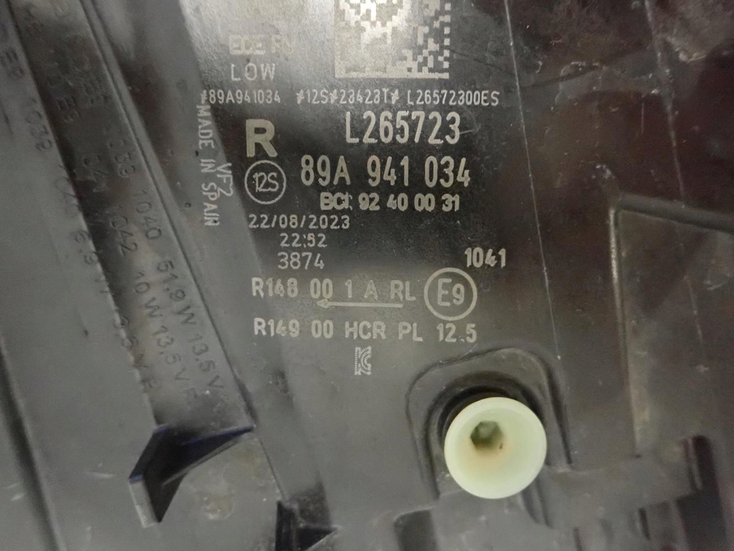 light front right AUDI Q4 E-TRON 2020- 89A941034