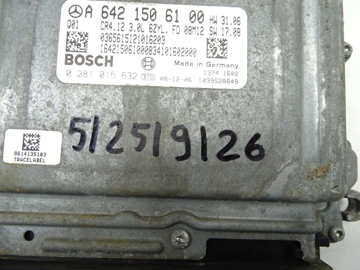 control unit of the engine 3.0 CDI MERCEDES W164 A6421506100