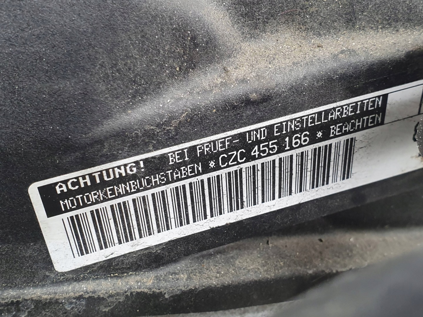 engine pillar CZC 1.4 TSI VOLKSWAGEN GOLF VII