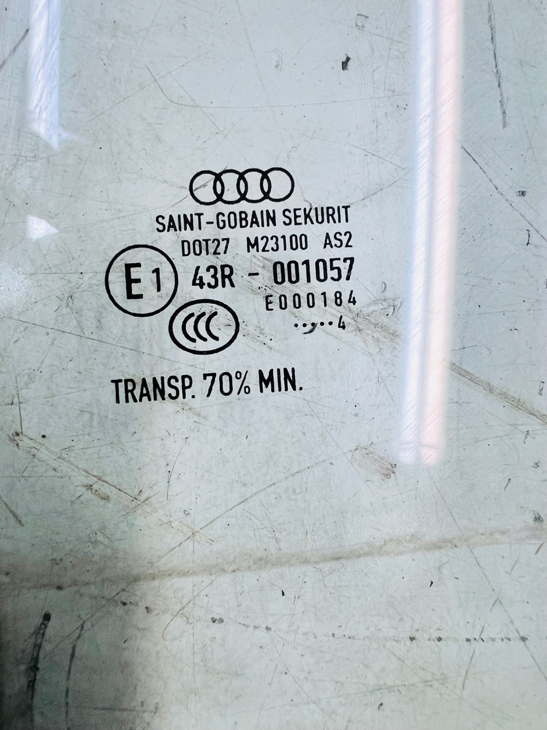 window side door left rear part AUDI A3 8V4 2014R SPORTBACK
