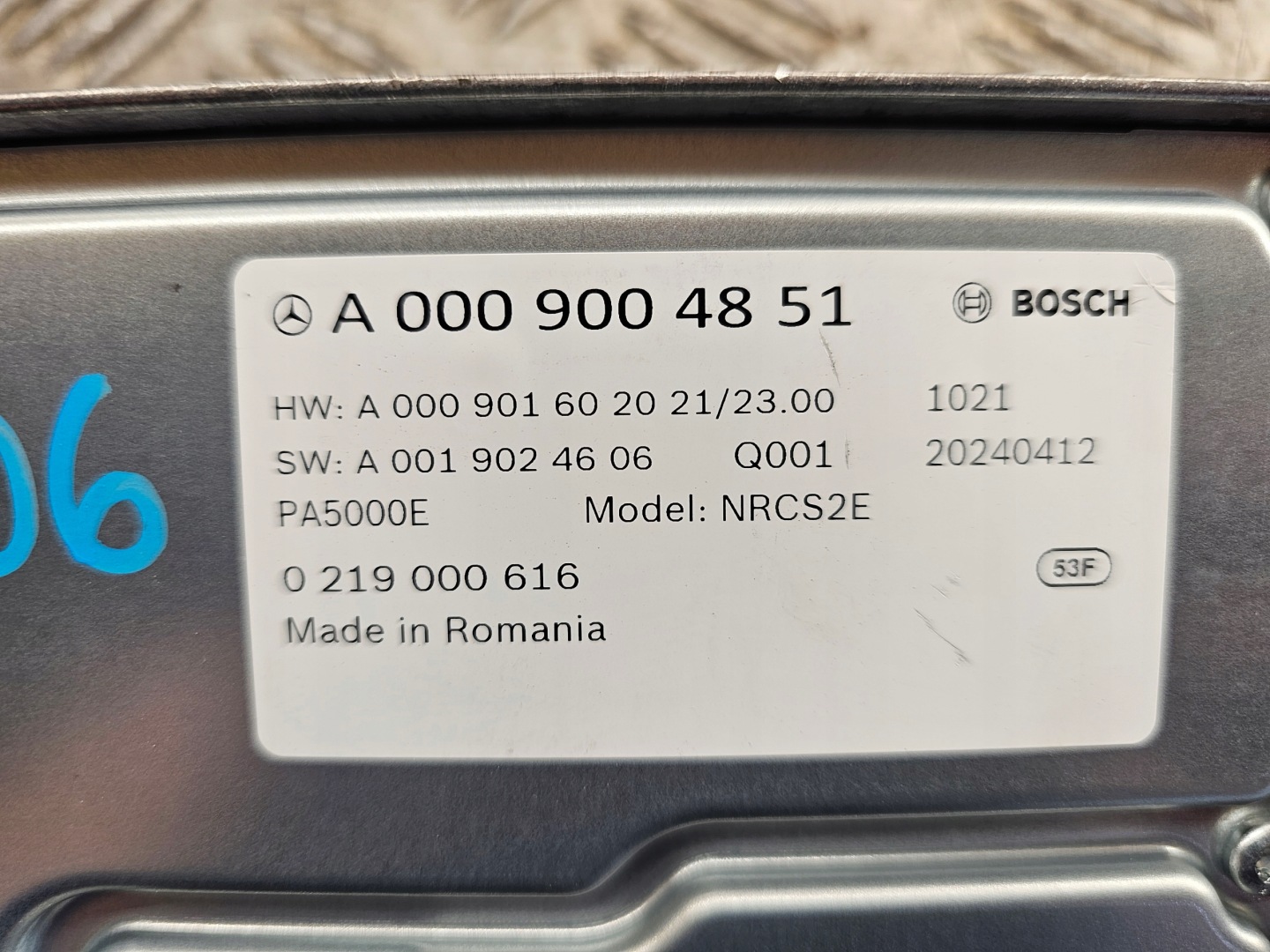 module control unit KAMERY A0009004851 MERCEDES VITO III W447 24R