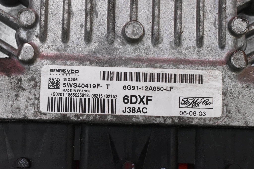 control unit computer of the engine 6G91-12A650-LF FORD S-MAX MK1 1.8 TDCI 125KM 06
