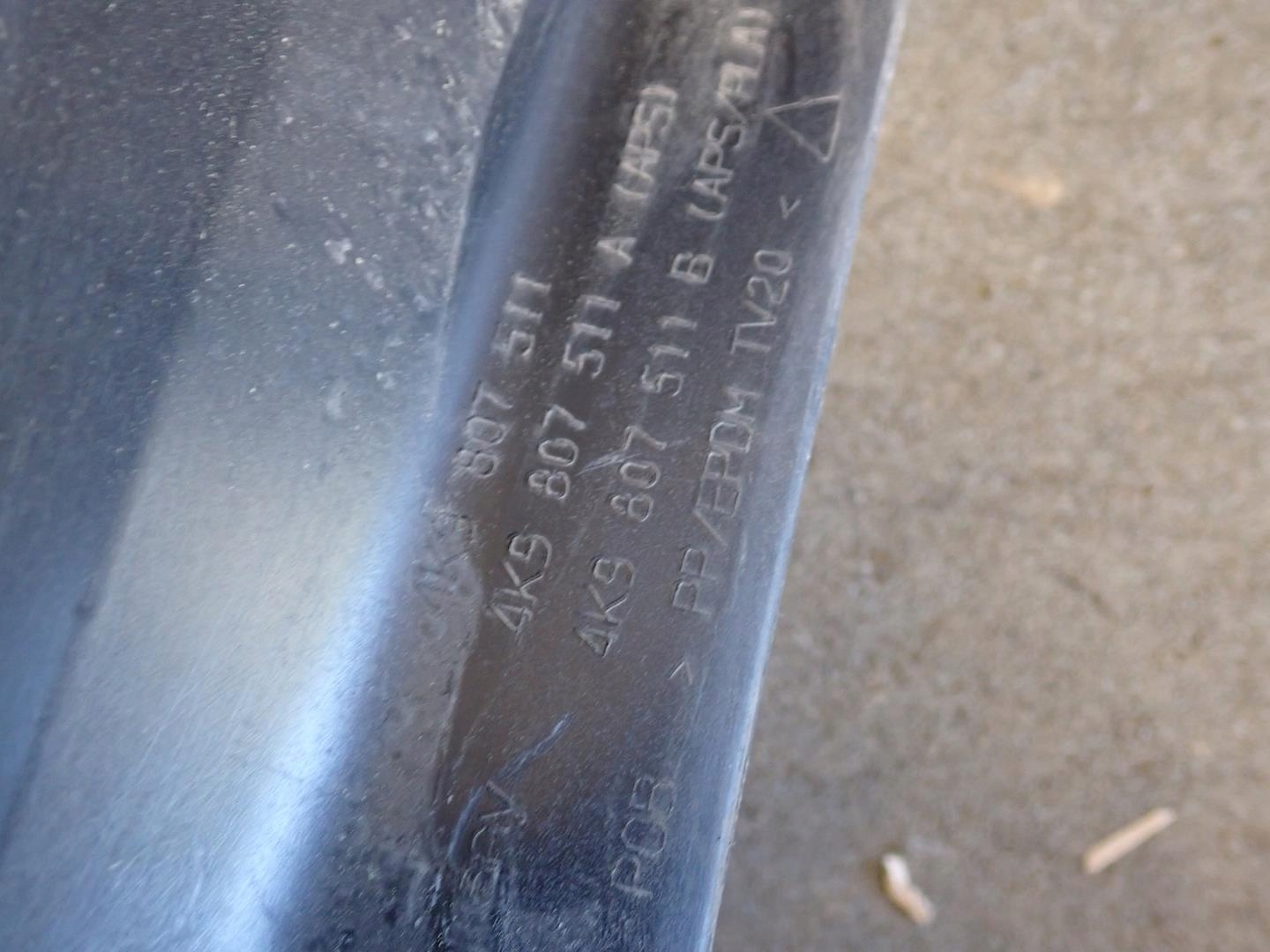 bumper rear part rear AUDI A6 C8 2018- KOMBI 4K9807511A