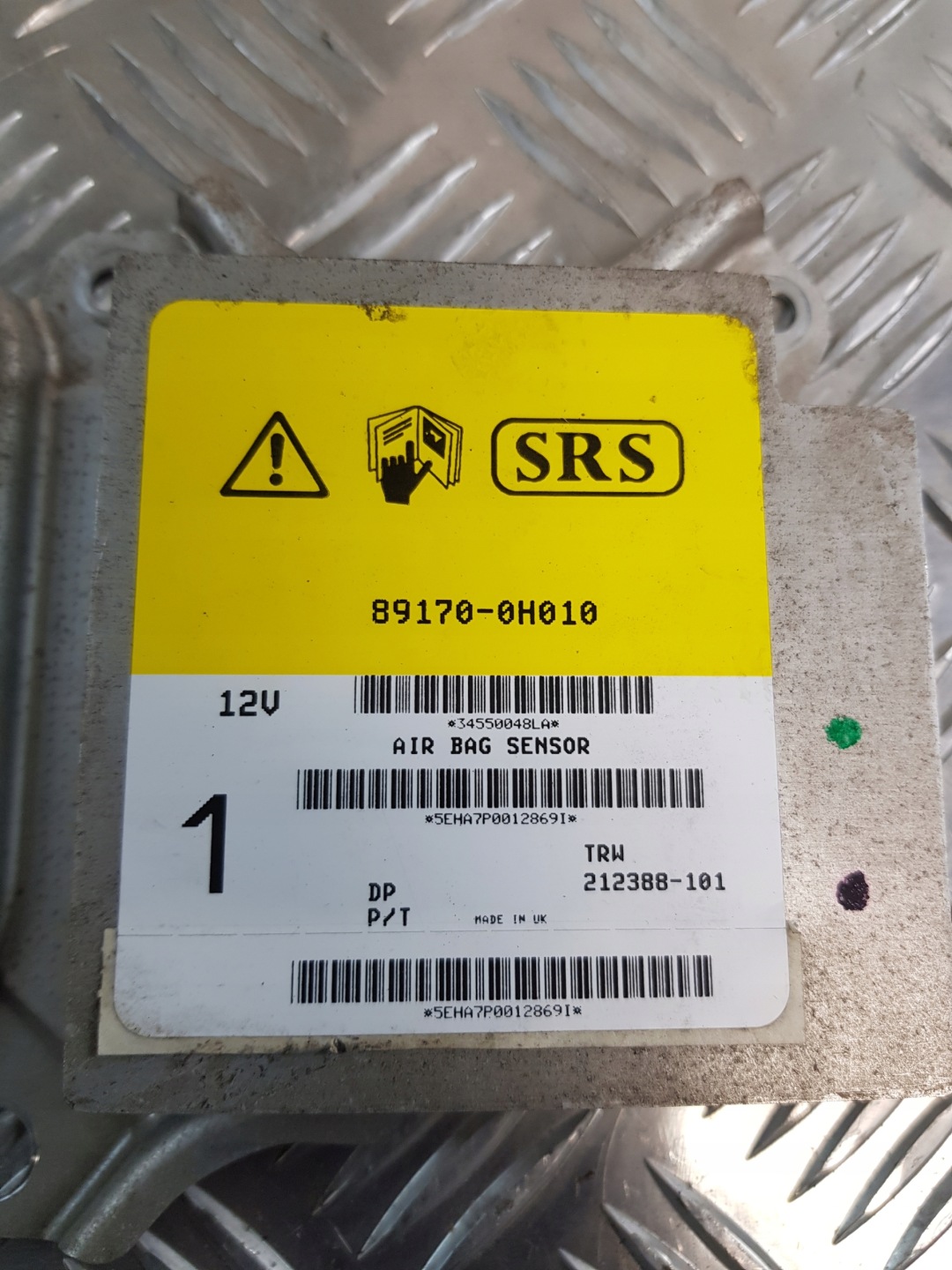 SENSOR modulo airbag 891700H010 PEUGEOT 107 06r.
