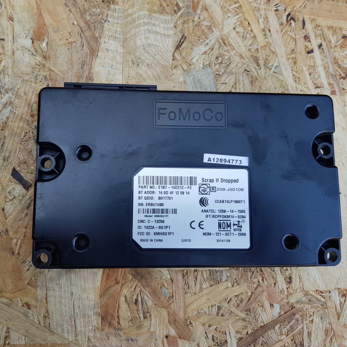 FORD FOCUS MK3 Module BLUETOOTH E1BT-14D212-FE