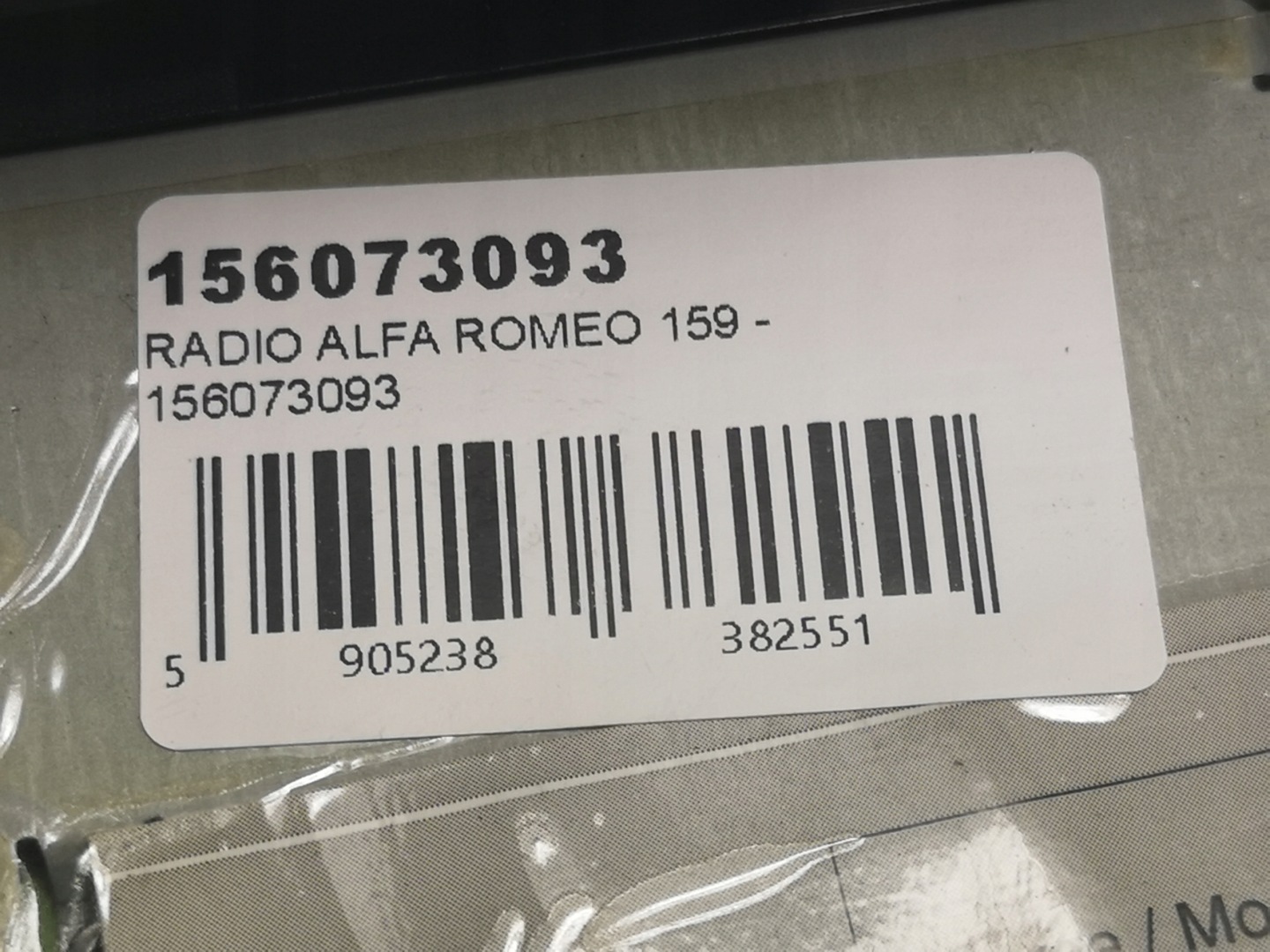 RADIO CD ALFA ROMEO 159 / BRERA COUPE 2005-2011 / 156073093