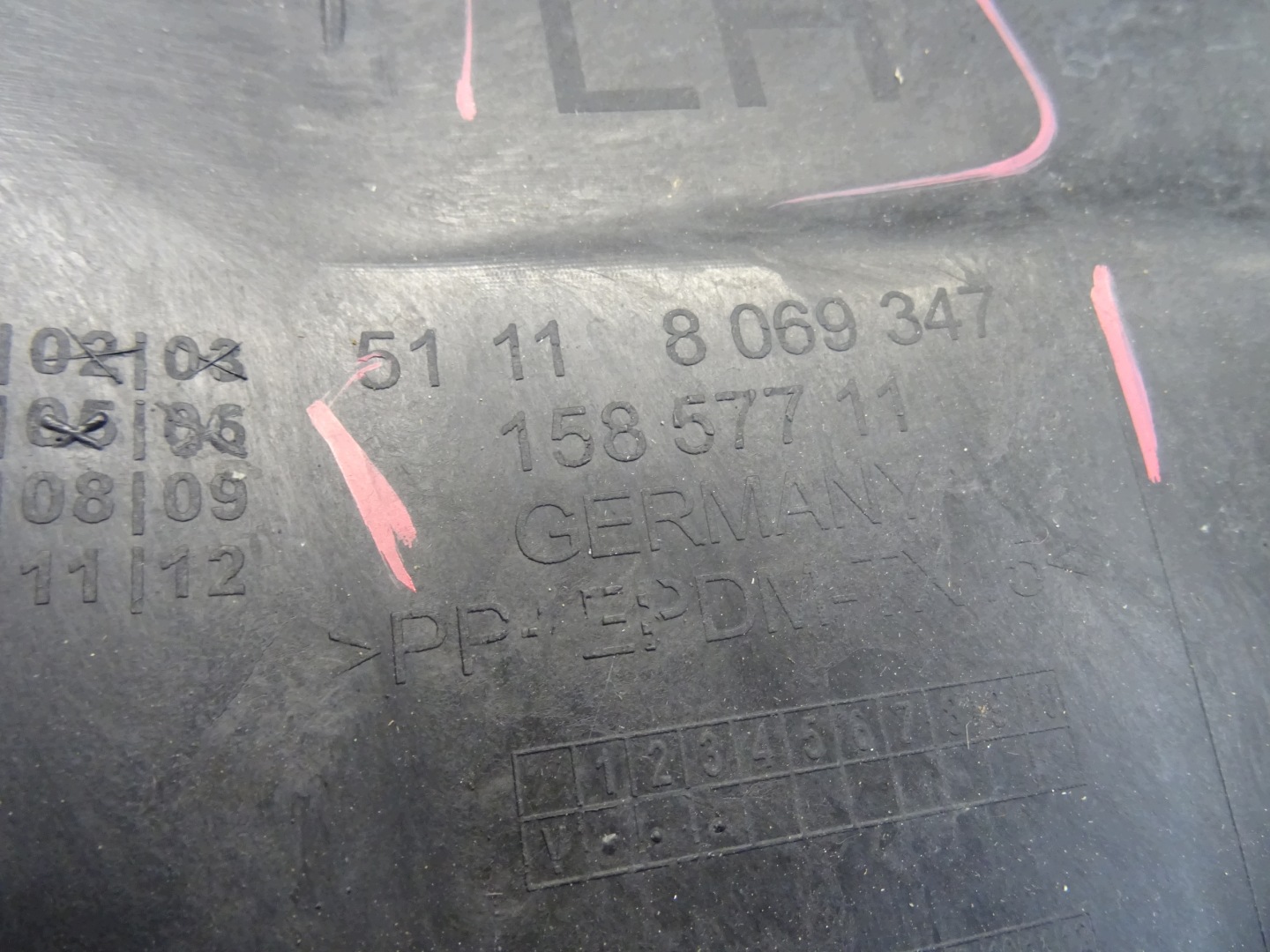 holder of a bumper left front BMW 3 G20 G21 m-packet 51118069347