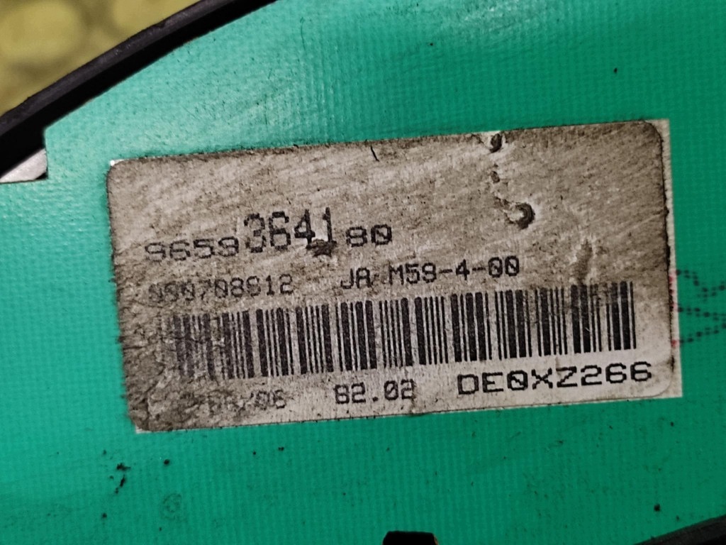 PEUGEOT PARTNER dials 9658364180