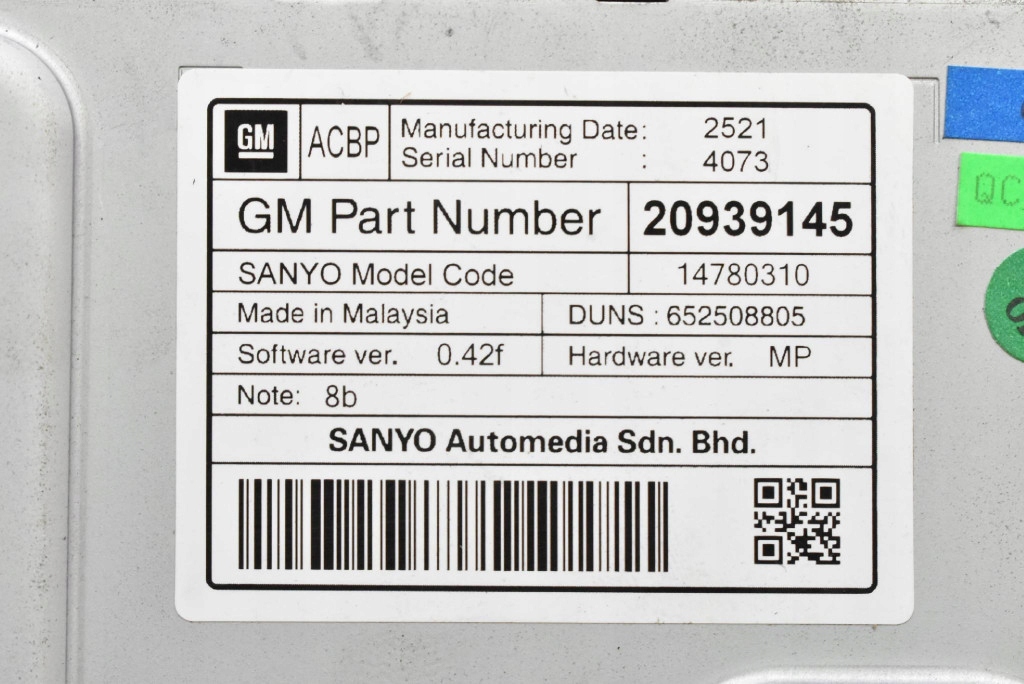 display navigation devices 14780310 OPEL ASTRA 4 IV J 09-12