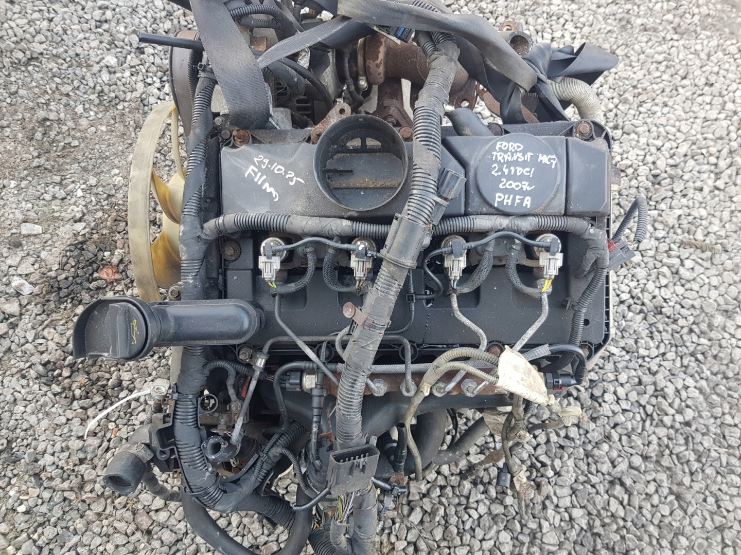 FORD TRANSIT MK7 VII 2.4 TDCI RWD 2007 PHFA engine complete KPL 204 TYS KM