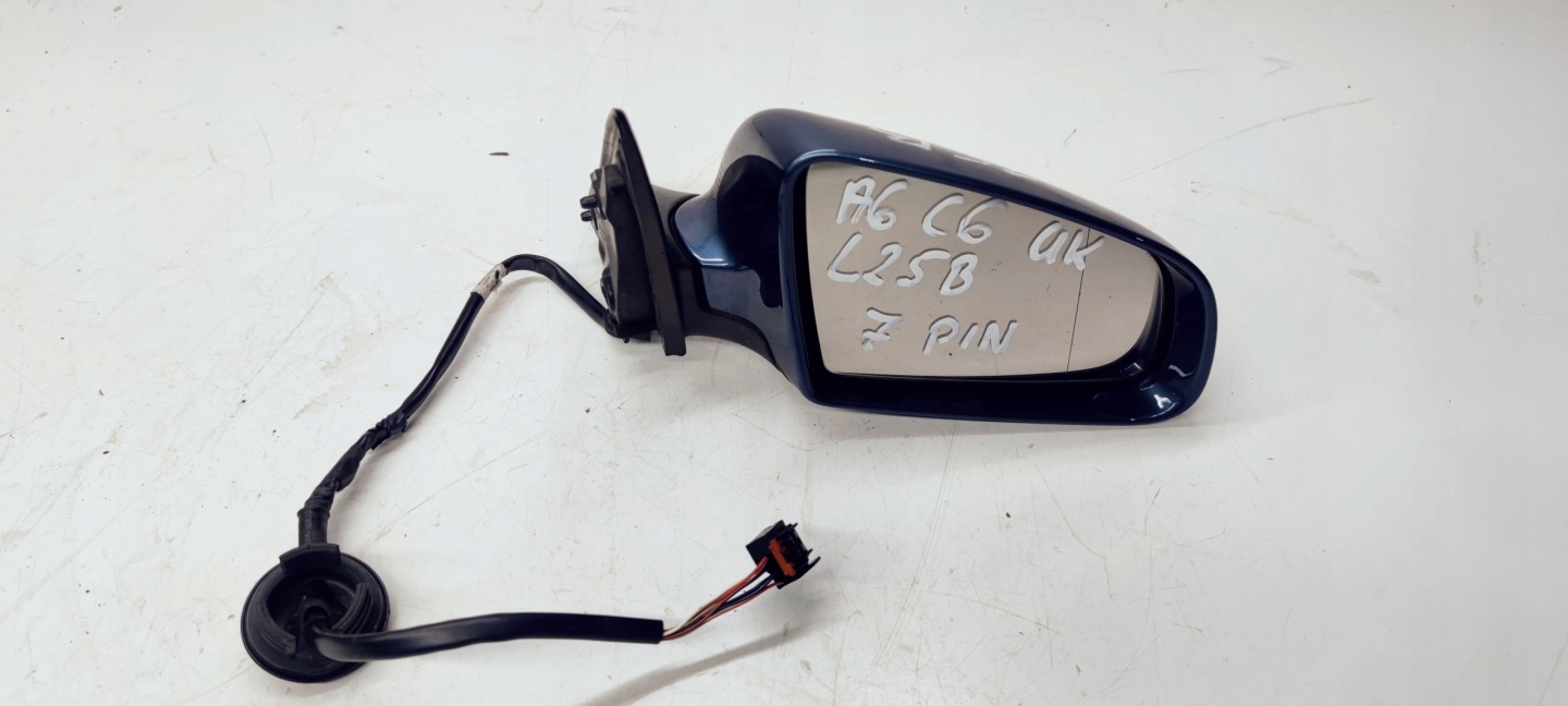 mirror right front AUDI A6 C6 LZ5B UK 7-PIN