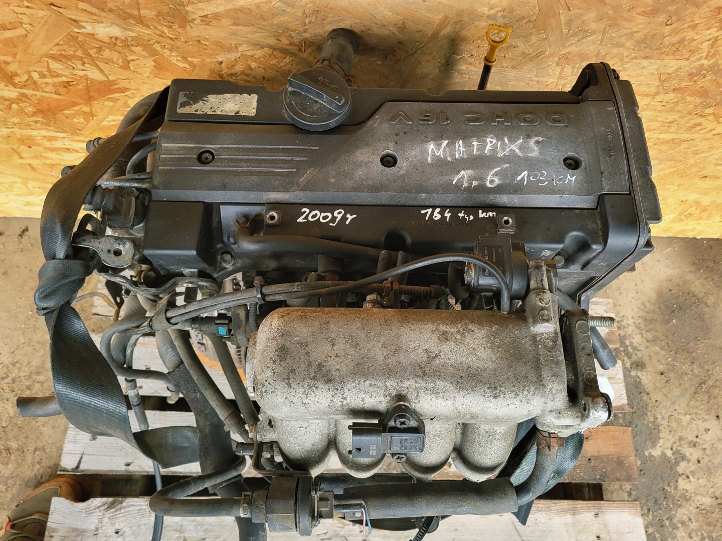 engine HYUNDAI MATRIX 1.6 B 103KM 164TYS 2009R
