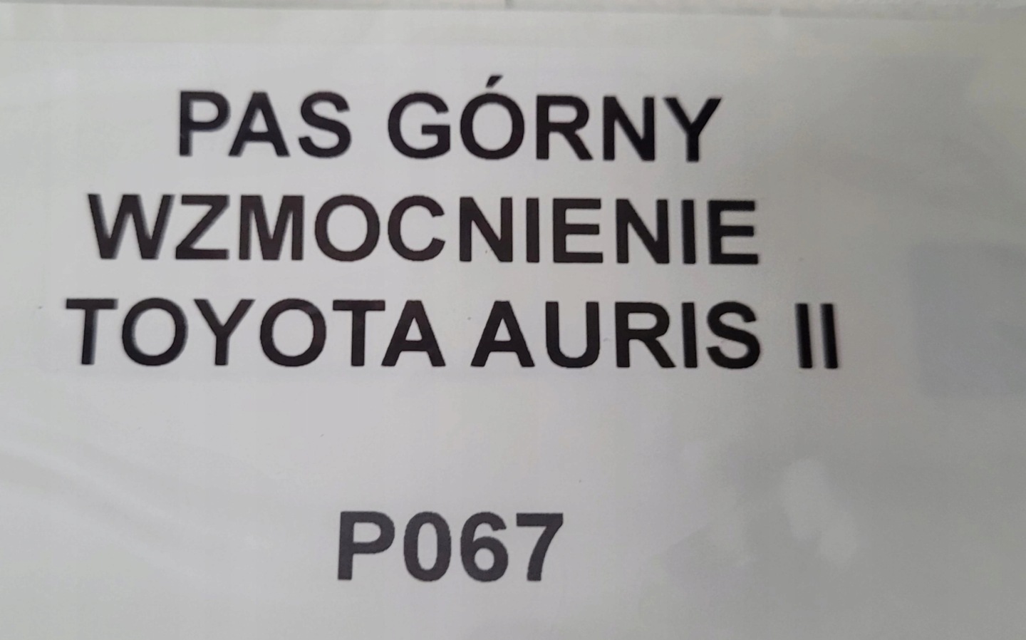 čelo predné horné TOYOTA AURIS II Originál
