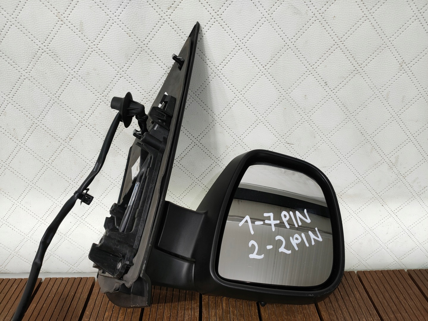 JUMPY EXPERT III 16-25 mirror right 9-PIN (7+2) black, LAKIEROWANE EUROPA
