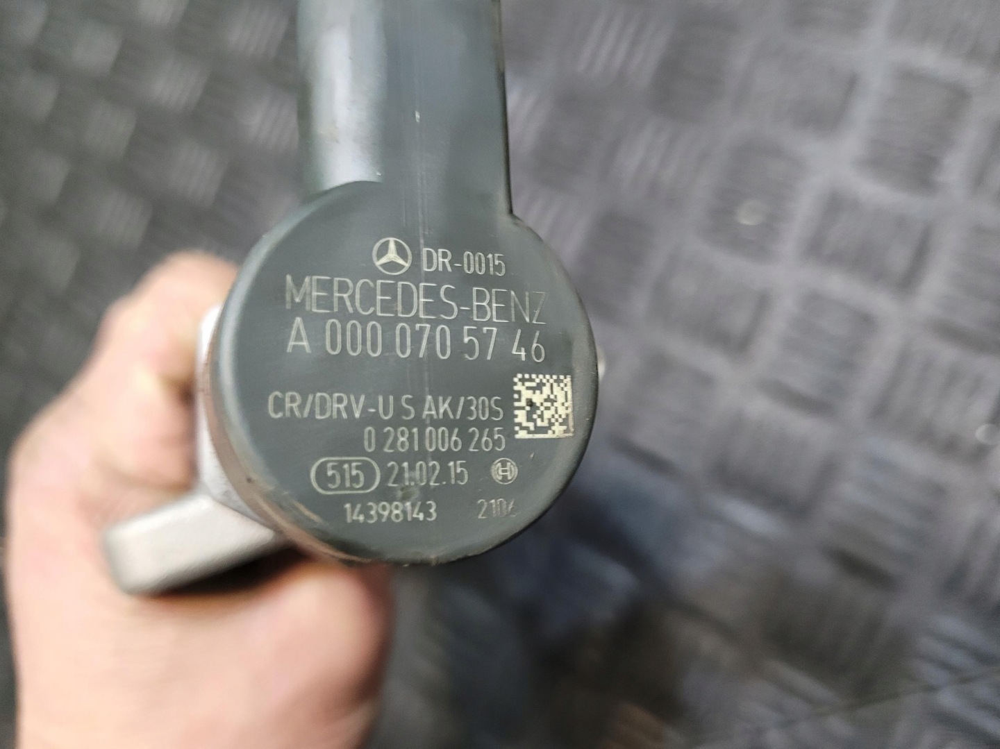 injection ramp A6510701595 sensor A0000705746 MERCEDES C W205 2.2 D CDI