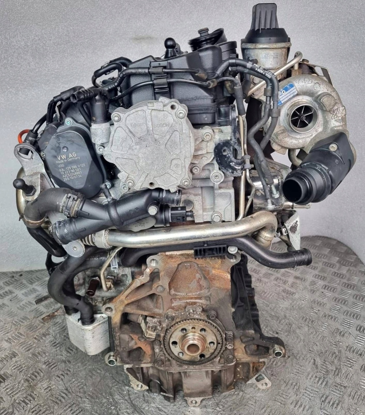 engine complete VW SKODA AUDI SEAT CBD 2.0 TDI ODPALANY 84 TYS MIL @