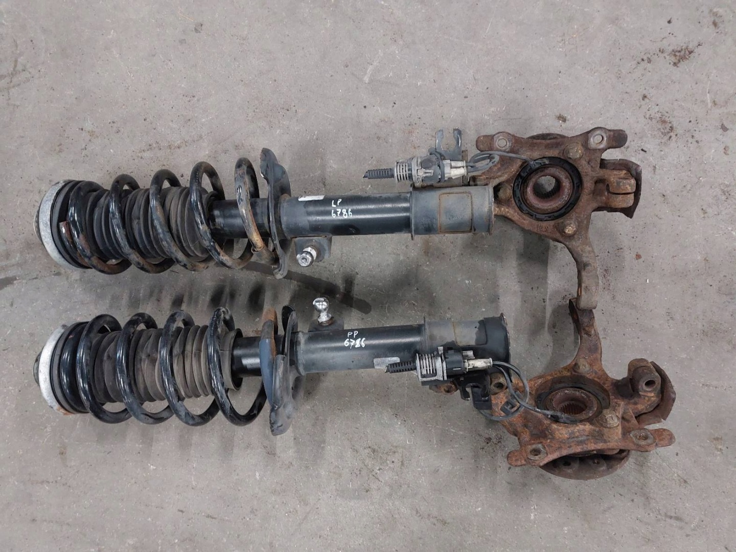 shock absorber spring swing left right front OPEL ZAFIRA B LIFT