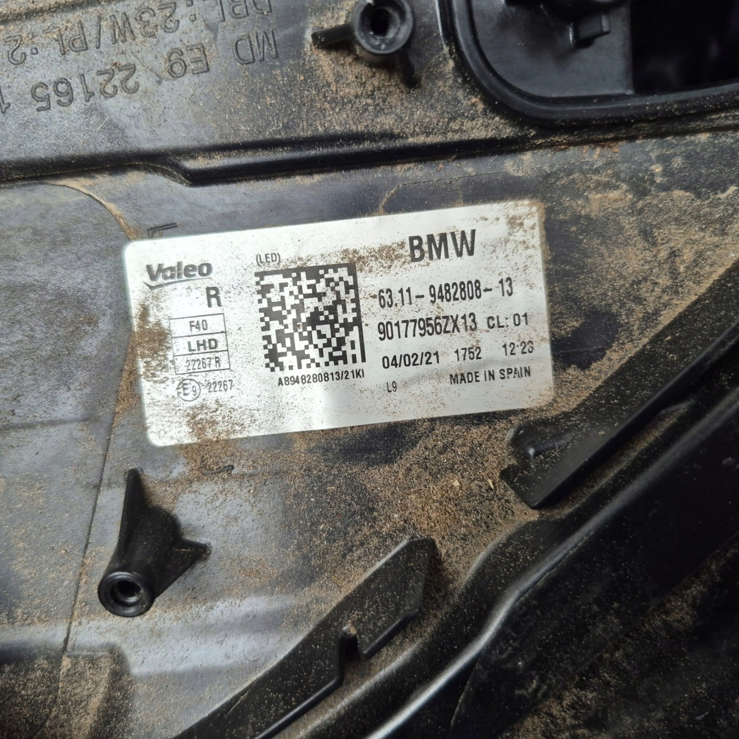 BMW 1 F40 19- light right front front FULL LED 9482808