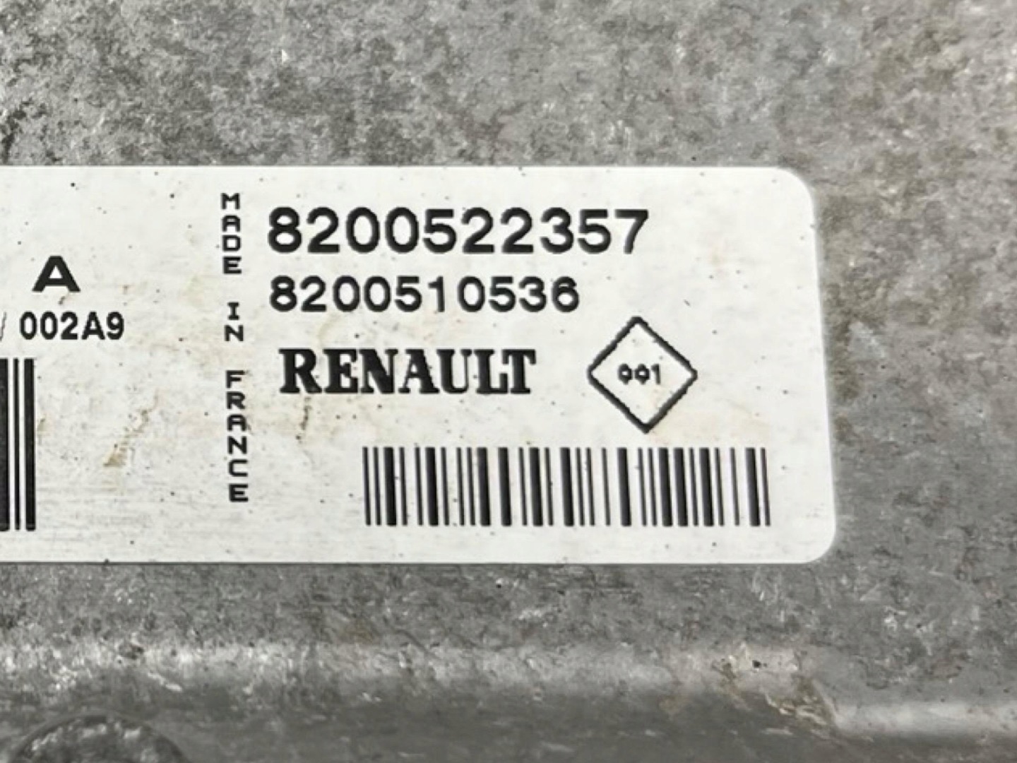 control unit of the engine Renault Clio 3 facelift 2010 8200522357