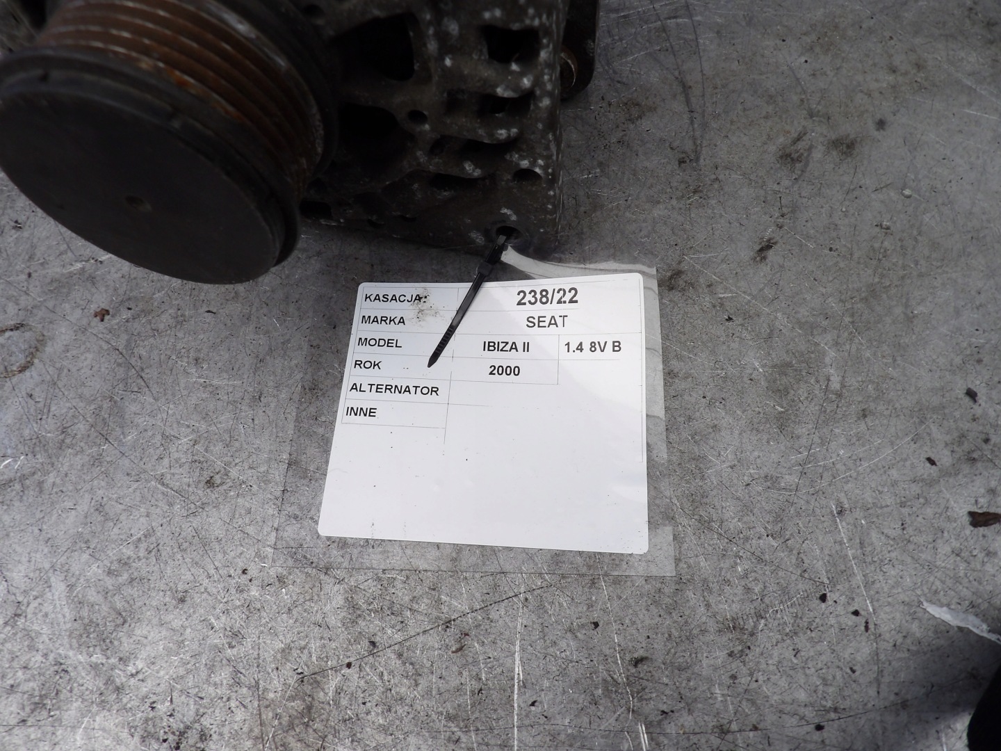 Seat Ibiza II alternator 1,4B
