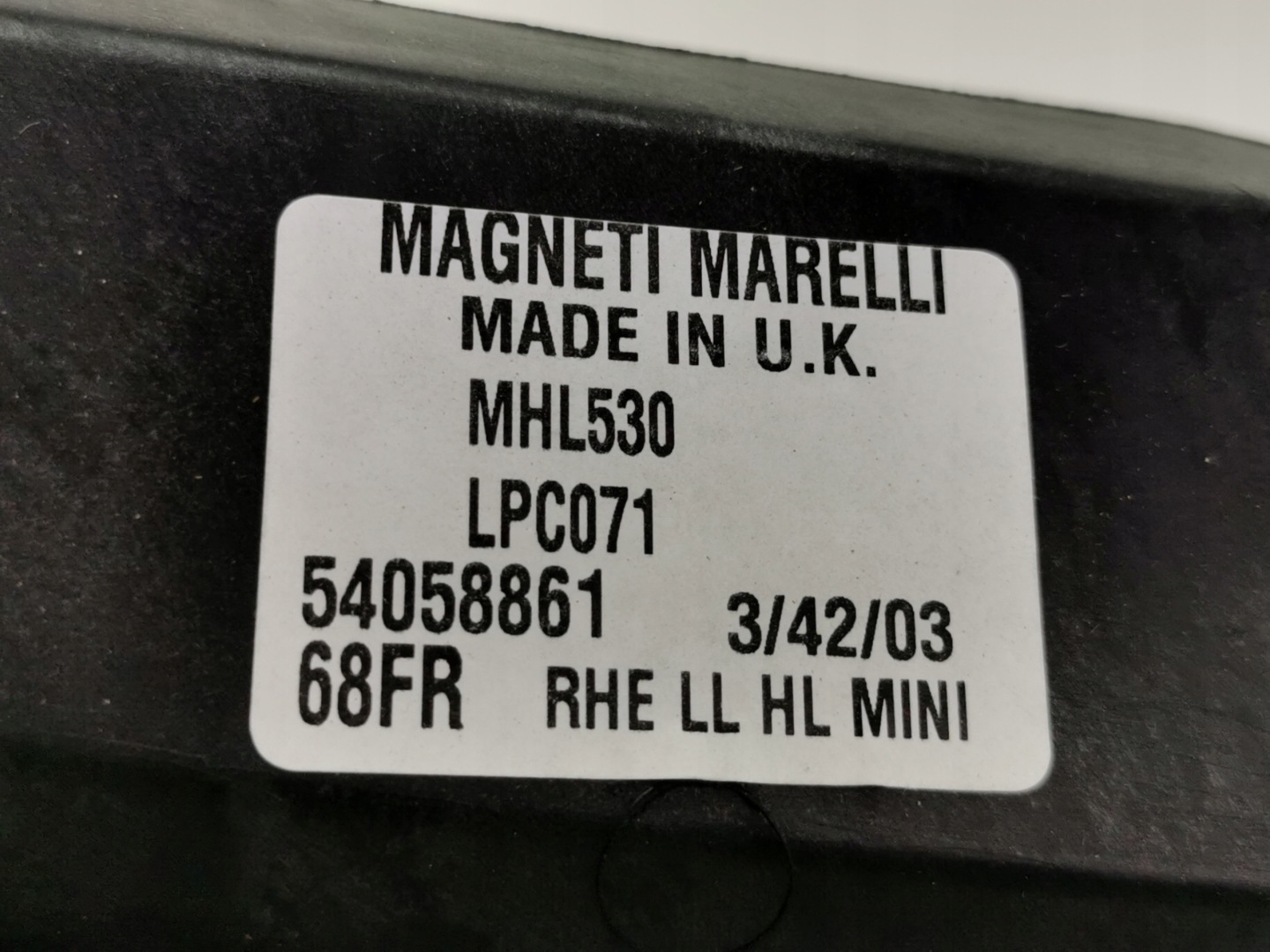 light right front FORD MONDEO and ...-1996 MAGNETI LPC071 / 7117871
