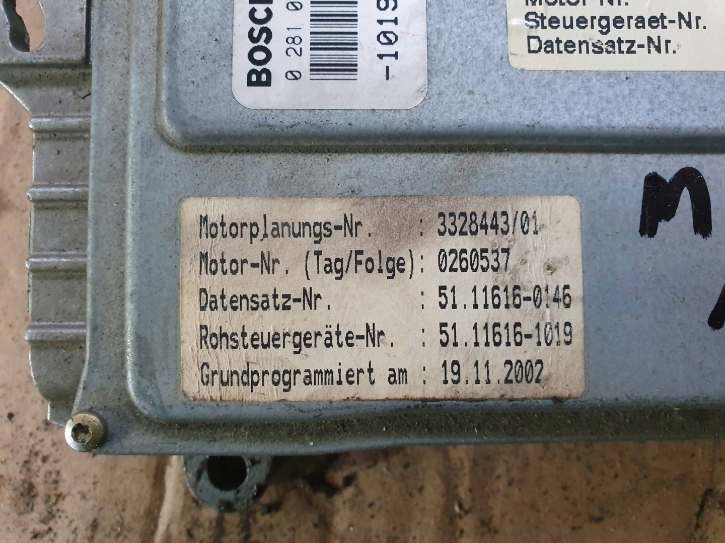 computer Motore ECU 0281010347 MAN L2000