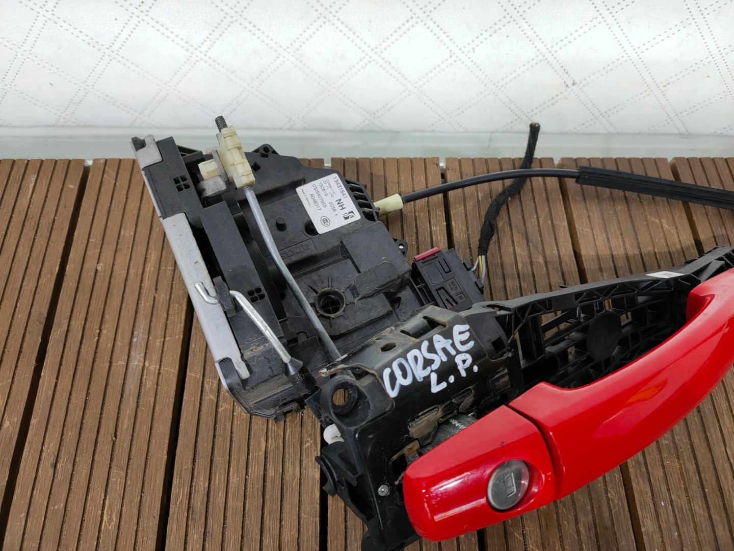 OPEL CORSA E 14-19 lock door front left 13431841 + handle Z50S