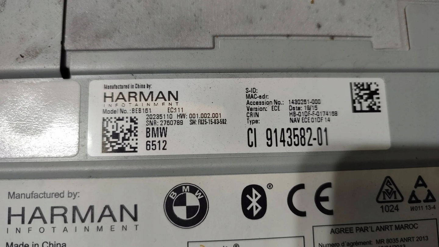 BMW X3 F25 2015 Radio