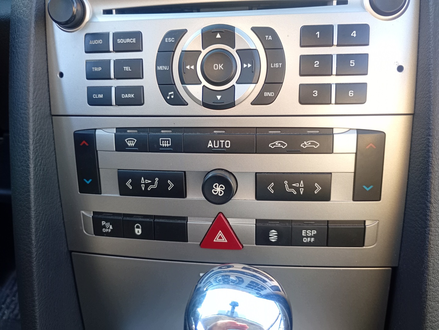 Panel switch regulacja air conditioning devices heating Peugeot 407 SW 04-10