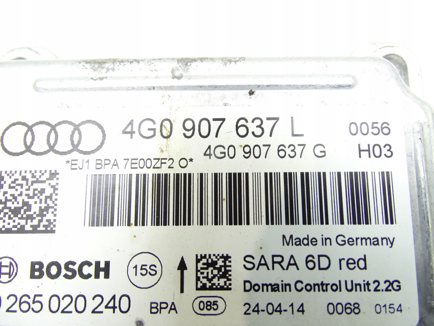 module control unit SENSOR PRZYSPIESZENIA AUDI A6 C7 A7 4G 4G0907637L