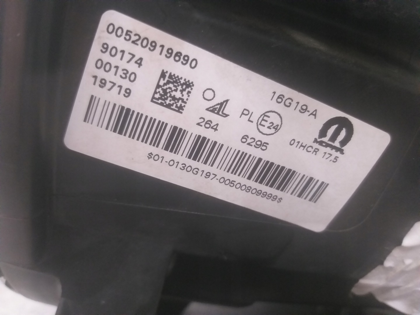 light front right FIAT 500X LIFT FULL LED 00520919690