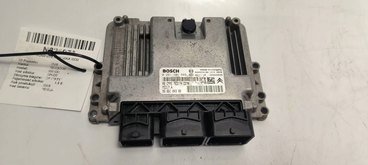 computer Motore ECU 9666104380 PEUGEOT 308 CC